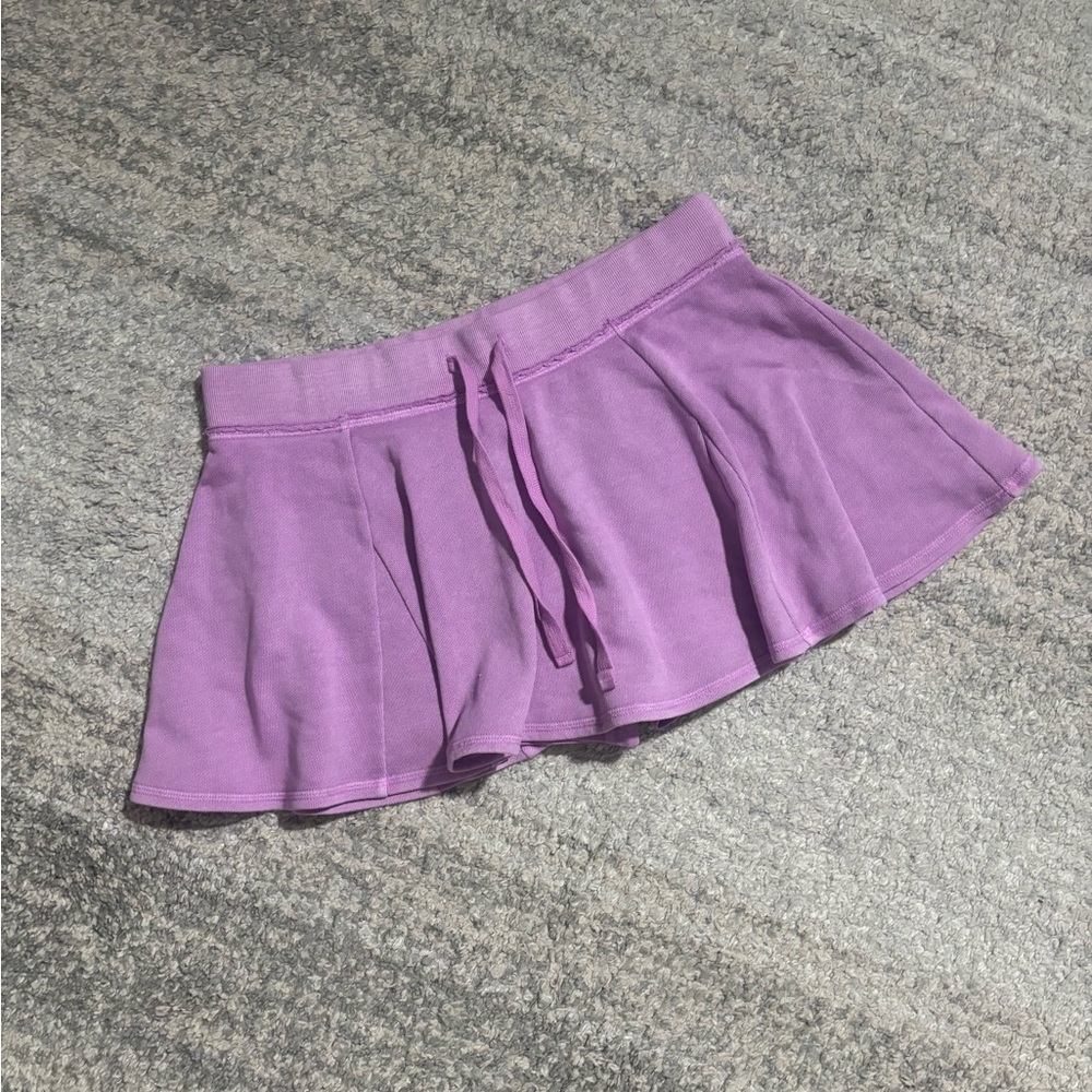 Victoria Secret Pink Purple Pleated Mini Skirt